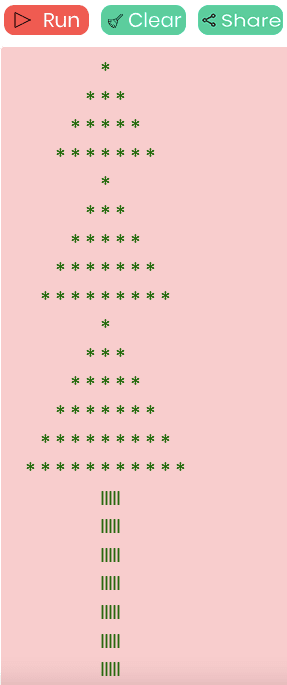 christmas tree pattern