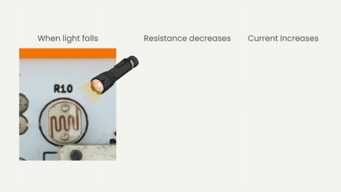 resistance effects on light sensor