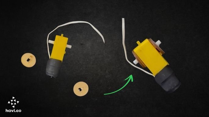 geared motor in diy train