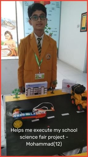 kid in science fair