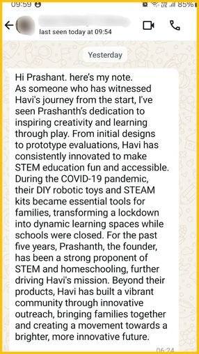 customer review for Havi