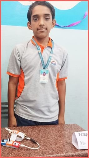 kid representing fitness gadget project